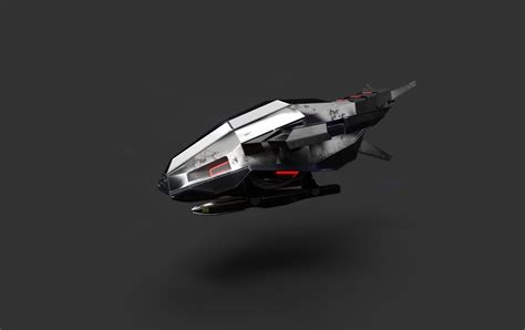 Artstation Sci Fi Drone Low Poly