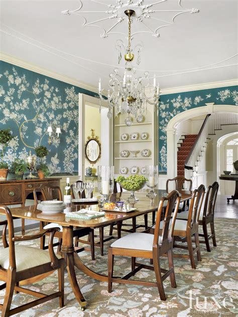 Formal And Floral Dining Room Luxe Interiors Design