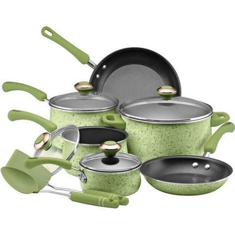 Suitable for all stovetops, except induction, the nonstick cookware set is conveniently oven safe to 350°f. Paula Dean Cookware- in love with this except RED ...