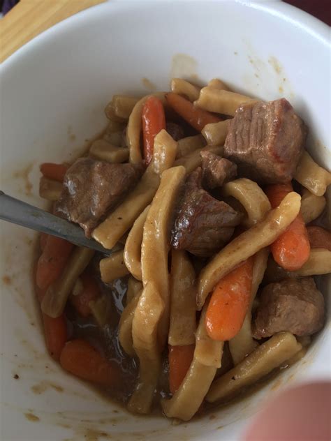 Here is a guide for helping with that. Beef and noodles Beef and noodles Rolled 1.25 lbs of stew ...