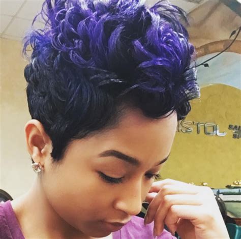 Blue Purple Mix Via Salonchristol Https Blackhairinformation Com Hairstyle Ga Haircuts