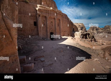 The Roman Soldiers Tomb In Petra Valley Jordan Stock Photo Alamy