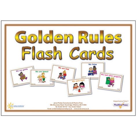 Golden Rules Flash Cards Jenny Mosley Education Training And Resources