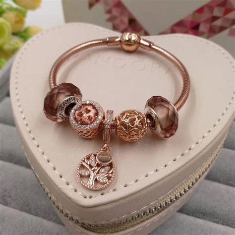 Pandora Rose Gold Charm Bracelet Bisuteriacollarescharm Pandora