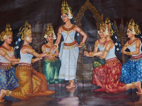 Cambodian Apsara Painting