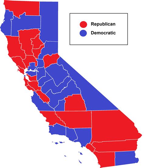 Political Map Of California State Map