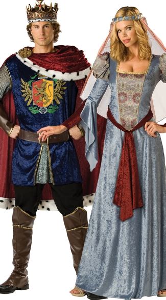 King And Queen Couples Costume Noble King And Queen Costume Medieval