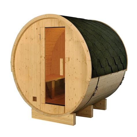 Shop Aleko 4 Person Indoor Outdoor Wood Barrel Personal Sauna Free