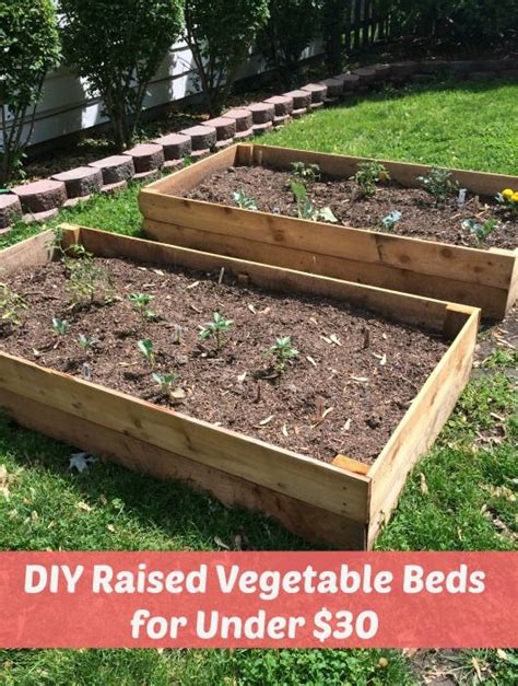 Diy Raised Vegetable Beds For Under 30 Raised Garden
