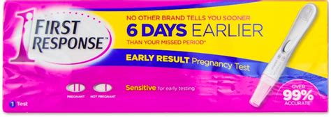 First Response Early Result Pregnancy Test 1 Pack Medino