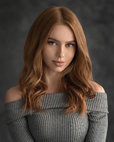 Hd Wallpaper Evgeny Sibiraev Women Redhead Long Hair Wavy Hair