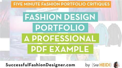 Fashion Design Portfolio A Professional Pdf Example Youtube