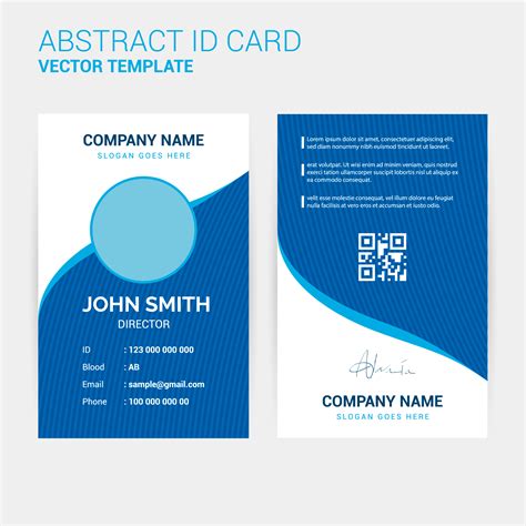 We make the id card design wholeheartedly, find the best design for your business. Abstract Creative ID Card Design Template - Download Free ...