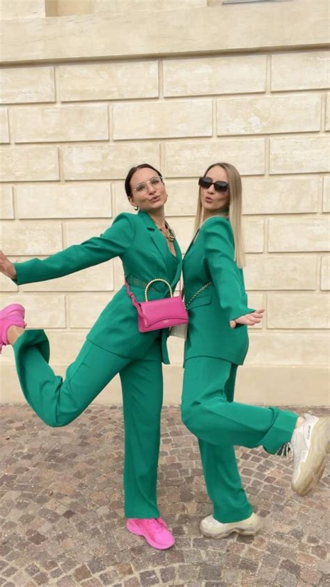 Yakubouskaya On Instagram Best Friends Vibes In Meshki Suits 💚 Vi