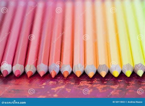 Row Of Pastel Colored Pencils Stock Photos Image 5011843