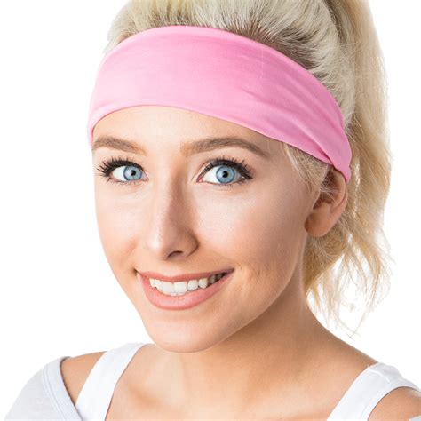 Hipsy Unisex Adjustable Spandex Xflex Basic Pink Headband Xb
