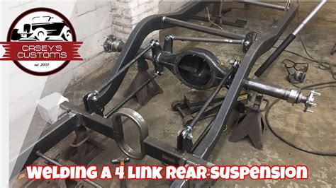 Welding A 4 Link Rear Suspension Up Custom Hot Rod 1955 Ford F100 Air
