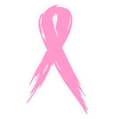Breast Cancer Awareness Ribbon Decal Vinyl Bumper Or Window Etsy
