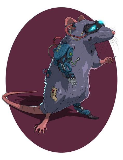Cyberpunk Rat By Brian J Murphy Imaginarycybernetics Cyberpunk Sci