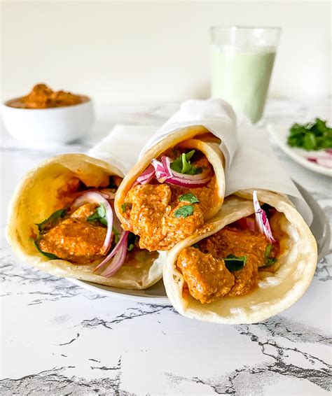 Butter Chicken Paratha Roll