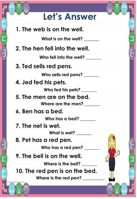 First Step Reading For Kindergarten Grade One