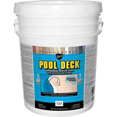 Reviews For Dyco Paints Pool Deck 5 Gal 9050 Tint Base Low Sheen