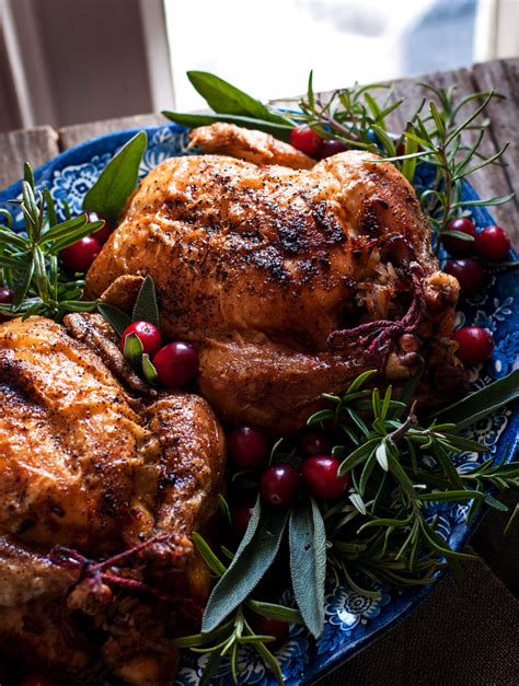 I call them mini chickens due to both their size and age. Christmas Cornish Hen Recipe / Roasted Pomegranate-Marinated Cornish Game Hens with ... / Air ...