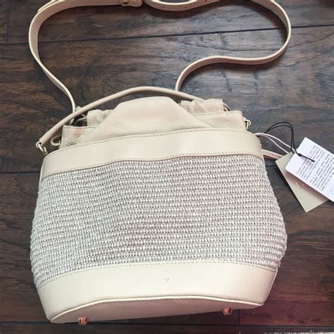 Firenze Bags Nwt Divina Firenze Italy Nwt Beige Leather Bucket