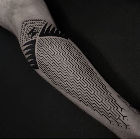 Maori Pattern Leg Tattoo Done By Tristan Dead Meat Tattoo