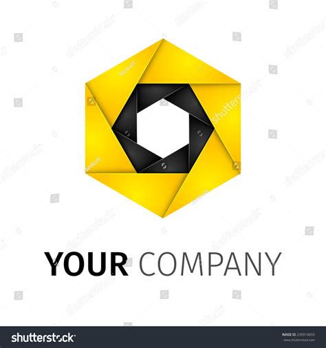 Abstract Colorful Camera Shutter Logo Stock Vector Royalty Free