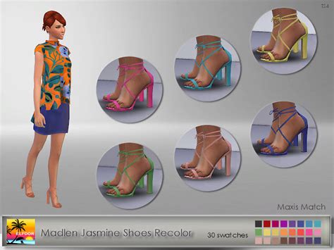 Madlen Jasmine Shoes Recolor At Elfdor Sims Sims 4 Updates