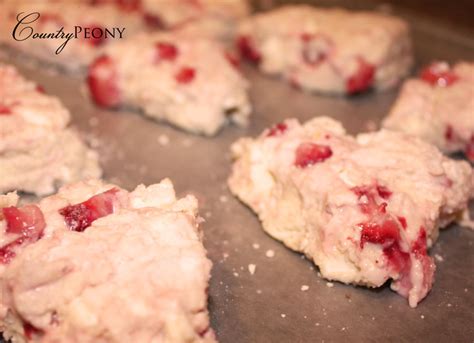 Strawberry Scones — Country Peony