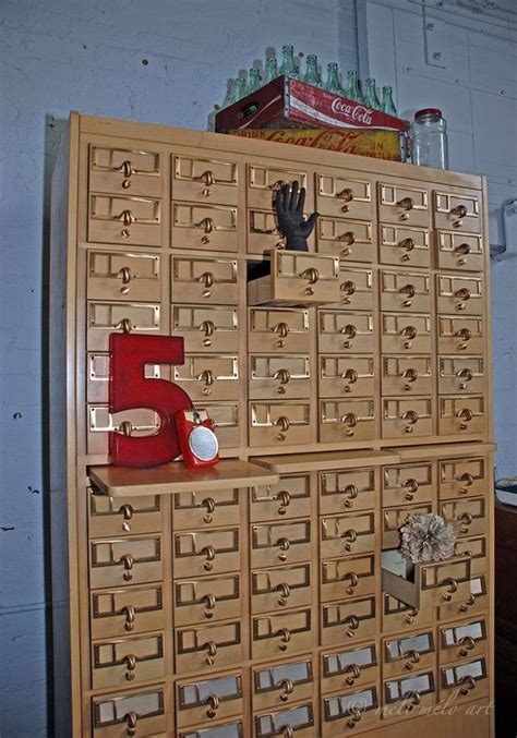 72 Drawer Library Index Card File Cabinet On Etsy 95000 Cabinet