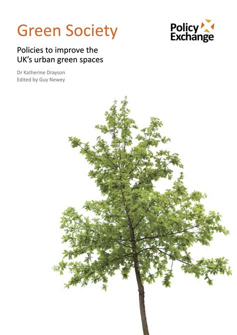 Policy Exchange Green Society Policies To Improve The Uks Green Spaces