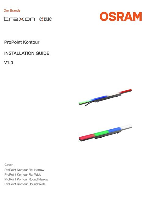 Osram Propoint Kontour Flat Narrow Installation Manual Pdf Download