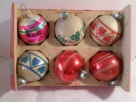 6 Coby Ornaments Made In Usa 1950s Christmas Christmas Etsy How To