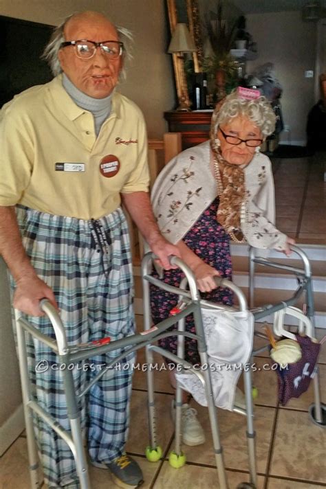 Old Folk Couple Costume Coolest Halloween Costume Contest Easy Adult