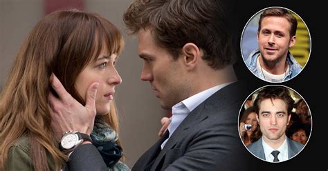 Dakota Johnson And Ryan Gosling Or Robert Pattinson In A Steamy Hot Fifty Shades Of Grey Scene