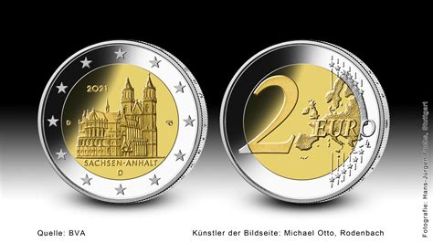 1 Euro Münze Bundesadler Messing
