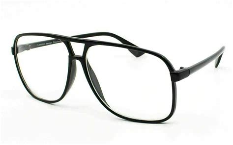 Square Frame Clear Lens Glasses 50s Retro Vintage Old School Pilot Sunglasses Ebay