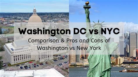 Washington Dc Vs Nyc 🤷 Comparison And Pros And Cons Of Washington Vs