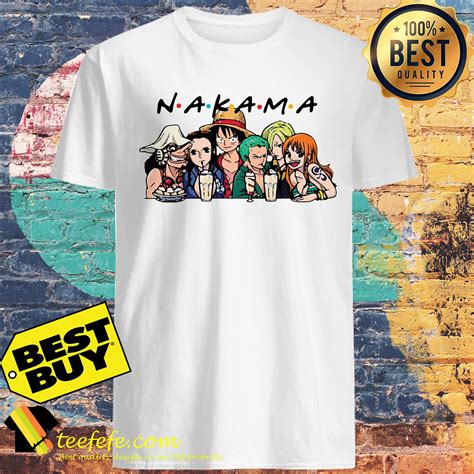 Official Nakama Friends One Piece Anime Shirt Anime Shirt That One