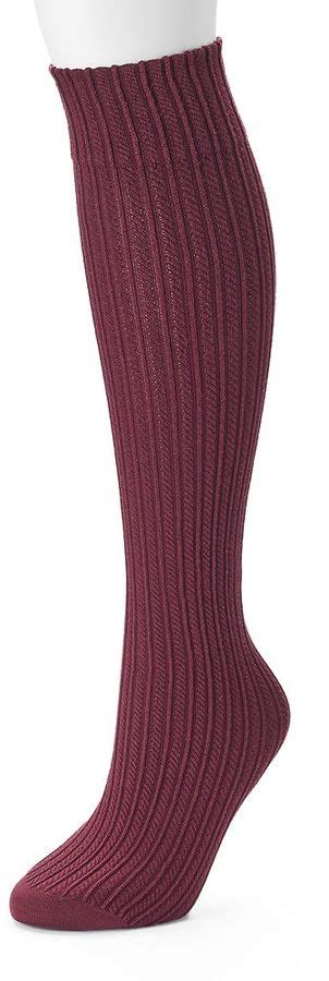 Apt 9 Womens Cable Knit Knee High Socks Shopstyle