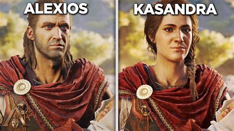 Assassin S Creed Odyssey Alexios Vs Kassandra Says Goodbye All