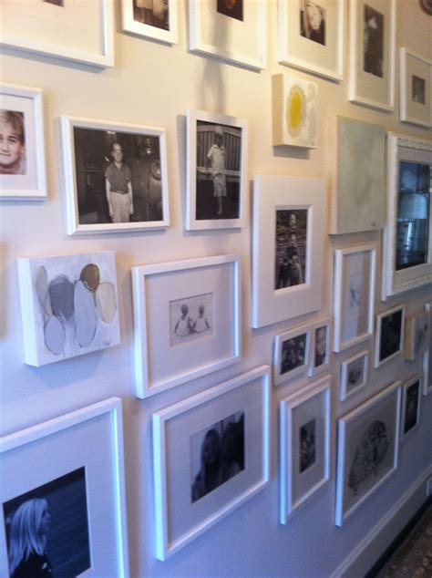 white frames and mounting | Gallery wall, Frame, Photo wall