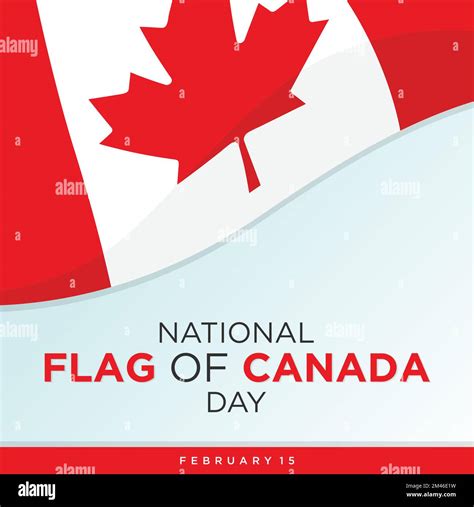national flag of canada day design template with canadian flag