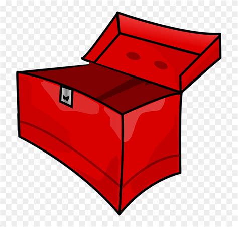 Page Red Box Outline Drawing Open Cartoon Empty Open Tool Box