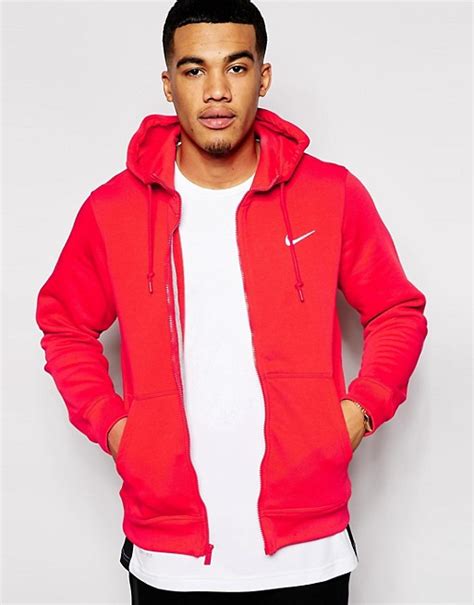 Nike Zip Up Hoodie With Swoosh Logo Asos