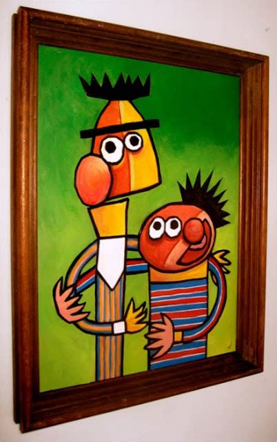 James Hance Ernie Und Bert Im Picasso Stil ~ Interweb3000