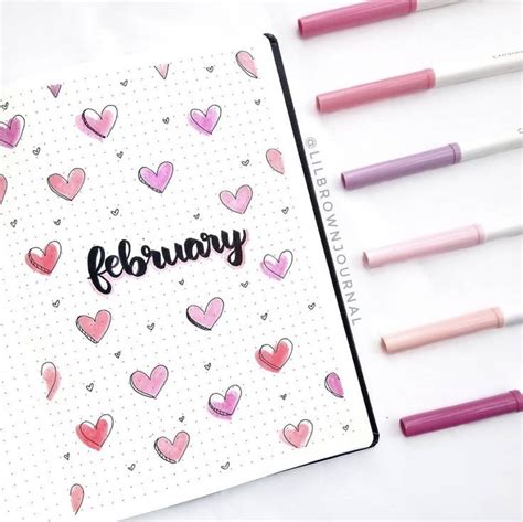 20 Best February Bullet Journal Cover Page Ideas The Smart Wander